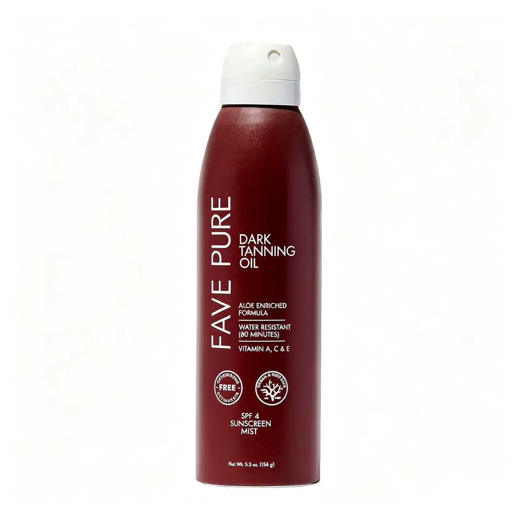 Tanning Oil Spray SPF 4, 6 oz | Sun tan; SPF 4 sun protection; Pure & natural oils; Fast-absorbing, non-greasy, dries clear