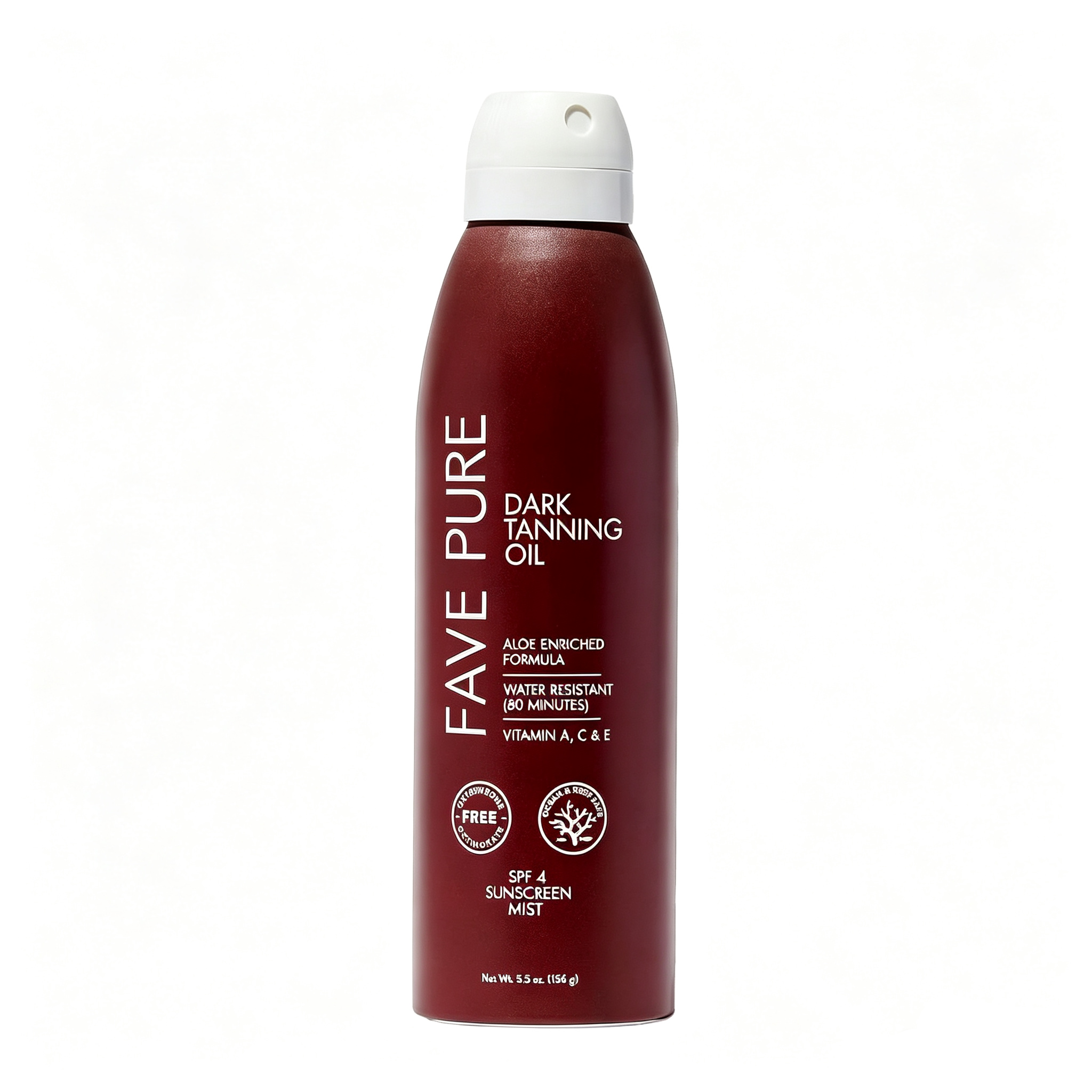 Tanning Oil Spray SPF 4, 6 oz | Sun tan; SPF 4 sun protection; Pure & natural oils; Fast-absorbing, non-greasy, dries clear