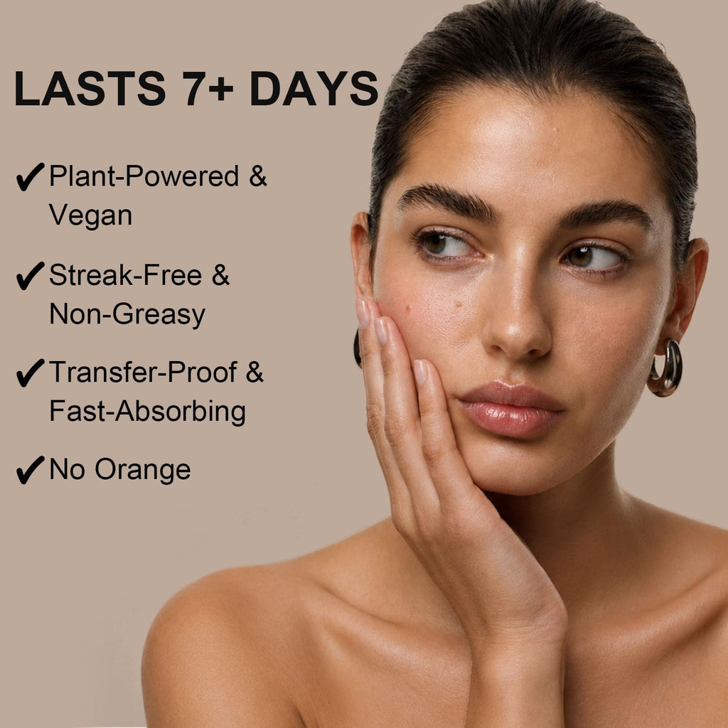 Sunless Tanning Drops for Face & Body - Plant Based Self Tanner Drops with Botanical Ingredients, Customizable Glow, 1.7 fl oz (50ml)