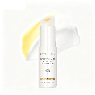 White Truffle Double Serum All-in-one Multi Balm (0.35 oz) | Stick Balm, Under Eye Makeup Prep, Wrinkle Care, Vegan Skincare with Vitamin C and Vegan Collagen, Eye Treatment